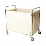 Linen Truck with Bag Silver 560x790x910mm 356926 SBY16265