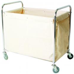Cheap Stationery Supply of Linen Truck With Bag Silver (W560 x D790 x H910mm) 356926 SBY16265 Office Statationery
