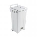 Plastic Pedal Bin with Lid 90L Grey 357001 SBY16298