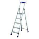 5 Ribbed Tread Platform Step Ladder Aluminium 358755 SBY16898