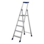 6 Ribbed Tread Platform Step Ladder Aluminium 358756 SBY16899