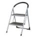 White 2 Tread Step Ladder (100kg Capacity, Height to top step: 490mm) 359293