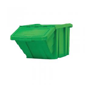 VFM Green Heavy Duty Storage Bin with Lid 400x635x345mm 359520 SBY17193