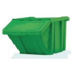 VFM Green Heavy Duty Storage Bin With Lid (Dimensions: 400 x 635 x 345mm) 359520 SBY17193