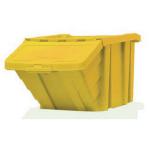 VFM Yellow Heavy Duty Storage Bin With Lid (Dimensions: W400 x D635 x H345mm) 359521 SBY17194