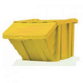 VFM Yellow Heavy Duty Storage Bin With Lid (Dimensions: W400 x D635 x H345mm) 359521 SBY17194