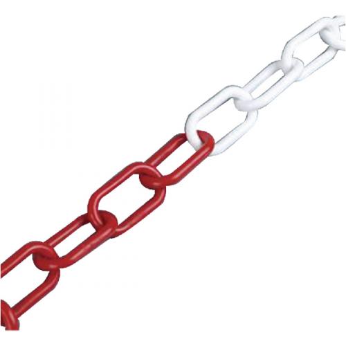 Plastic Chain 6mm x 25m Red/White (For use with chain SBY17510