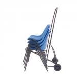 Black Wheeled Chair Moving Trolley