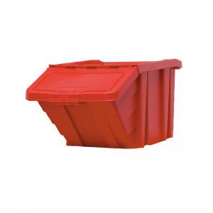 Vfm Red Heavy Duty Recycle Storage Bin With Lid 369045 SBY18303