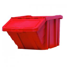 VFM Red Heavy Duty Recycle Storage Bin With Lid 369045 SBY18303