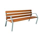 Wooden Bench With Cast Iron Legs 370109 SBY18358