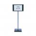 PVC Post 110cm with Sign A4 Holder 370445 SBY18396