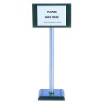 Pvc Post 110cm With Sign A4 Holder 370445 SBY18396