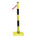 VFM Yellow/Black Steel Post For Ground Fixing 80cm (Pack of 2) 370449