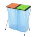 VFM Orange/Green 2-Compartment Recycling Sack Holder 60 Litres 370573