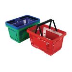 Plastic Shopping Basket Red (Pack of 12) 370768. SBY18594