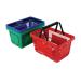 Plastic Shopping Basket Red (Pack of 12) 370768.