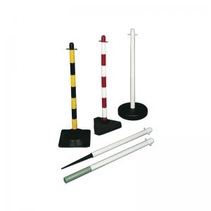 Vfm RedWhite Freestanding Post with Rubber Square Base 371441 SBY19000