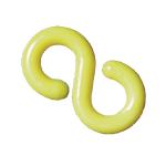 10 x Yellow Barrier System S-Hooks (ideal for extending or repairing plastic chain barriers) 371444 SBY19002