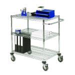 Mobile Trolley 3-Tier Chrome 372996 SBY19674