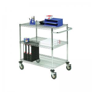 VFM Mobile Trolley 3-Tier Chrome 373006 SBY19684