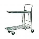 Stock Trolley Metallic Grey 300kg Capacity 460x865x980mm 373227 SBY19782