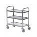 Trolley 3-Tier Stainless Steel Silver 373229 SBY19784