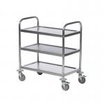 Trolley 3-Tier Stainless Steel Silver 373229 SBY19784