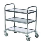 Trolley 3-Tier Stainless Steel Silver 373229 SBY19784