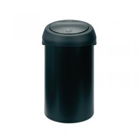 Touch Top Waste Bin 60 Litre Black 374038 SBY20242