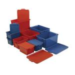 VFM Blue Jumbo Plastic Storemaster Crate With Lid 374344 SBY20517
