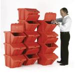VFM Red Heavy Duty Recycle Bin/Lid (Pack of 12) 369051 SBY20524