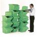 VFM Green Heavy Duty Recycle Bin/Lid (Pack of 12) 369052