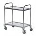 Economy Stainless Steel 2-Shelf Trolley 375608 SBY21215