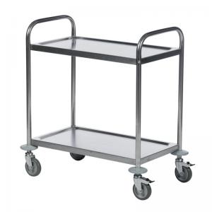 KM Your Workmate Economy Stainless Steel 2-Shelf Trolley 375608