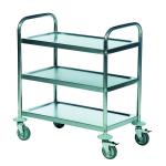 Economy Stainless Steel 3-Shelf Trolley 375609 SBY21216