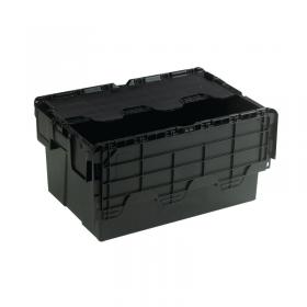 Black Attached Lid Container 54L 375814 SBY21375