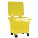 Wheelie Bin With Flat Lid 1100 Litre Yellow 377397