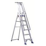 Aluminium Step Ladder With Platform 5 Steps 377855 SBY22205
