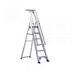 Aluminium 7 Steps Ladder With Platform 377857 SBY22207