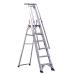 Aluminium Step Ladder With Platform 8 Steps 377858