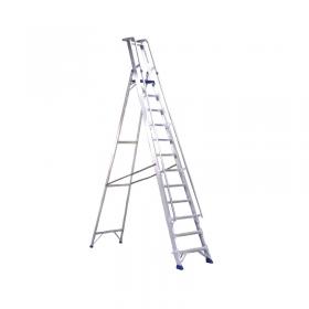 Aluminium 10 Steps Ladder With Platform 377860 SBY22209