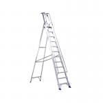 Aluminium 10 Steps Ladder With Platform 377860 SBY22209