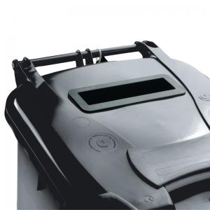 VFM Confidential Waste Wheelie Bin 120 Litre Grey 377879 SBY22223