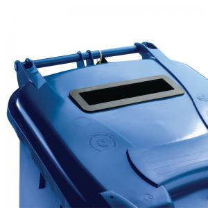 VFM Confidential Waste Wheelie Bin 240 Litre Blue 377892 SBY22229