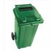 Confidential Waste Wheelie Bin 240 Litre Green 377916