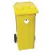 Yellow Clinical Waste 2 Wheel Refuse Container 360 Litre 377920