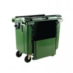 Wheelie Bin with Drop Down Front 770 Litre Green 377966 SBY22283