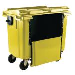 Wheelie Bin With Drop Down Front 770 Litre Yellow 377973 SBY22285