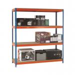 VFM Orange/Zinc Heavy Duty Painted Shelving Unit 379024 SBY22586